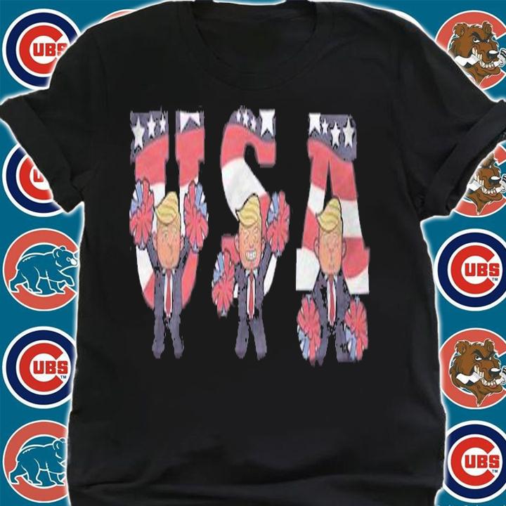 USA Donald Trump Cheer Cartoon T-Shirt shirt