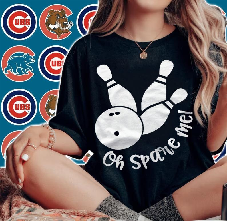 Womens Oh Spare Me Funny Bowling Shirt