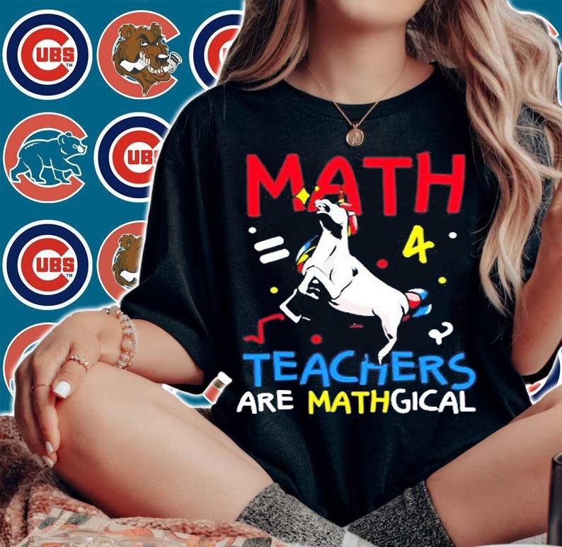 Funny Math Teachers Are Mathgical T-Shirt woman shirt