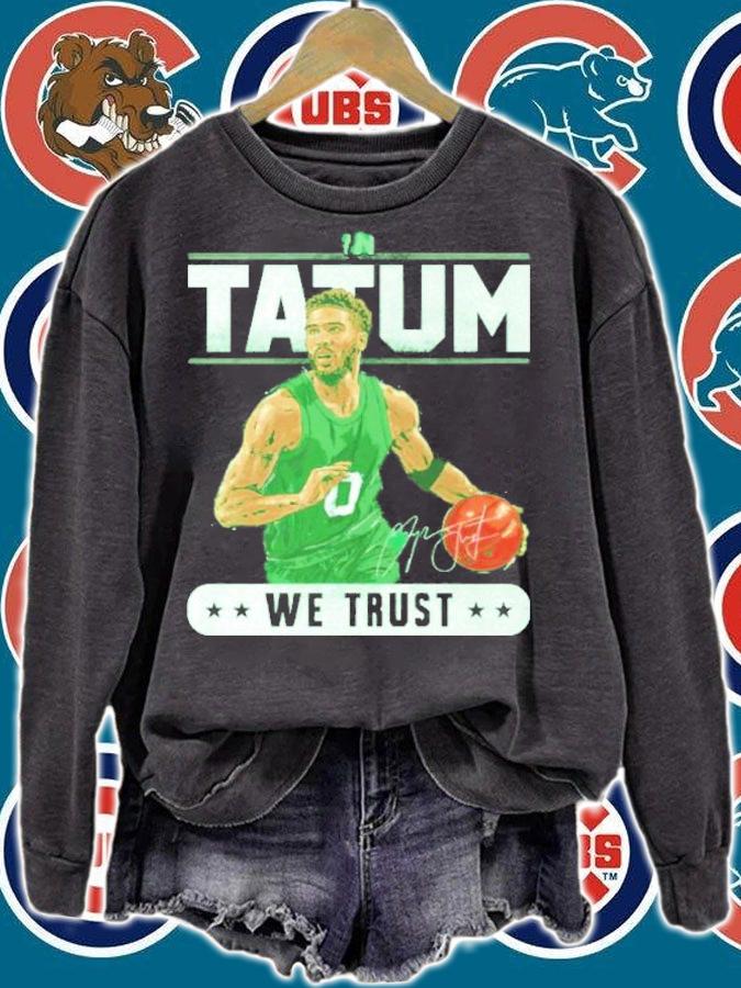 Jayson Tatum Boston We Trust Basketball Signatures Shirt