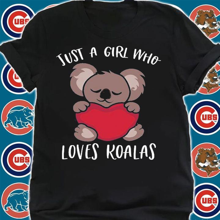 Just A Girl Who Loves Koala Lover Valentines Day T-Shirt shirt