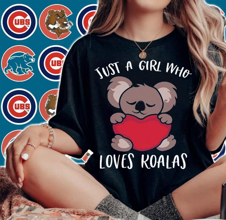 Just A Girl Who Loves Koala Lover Valentines Day T-Shirt woman shirt
