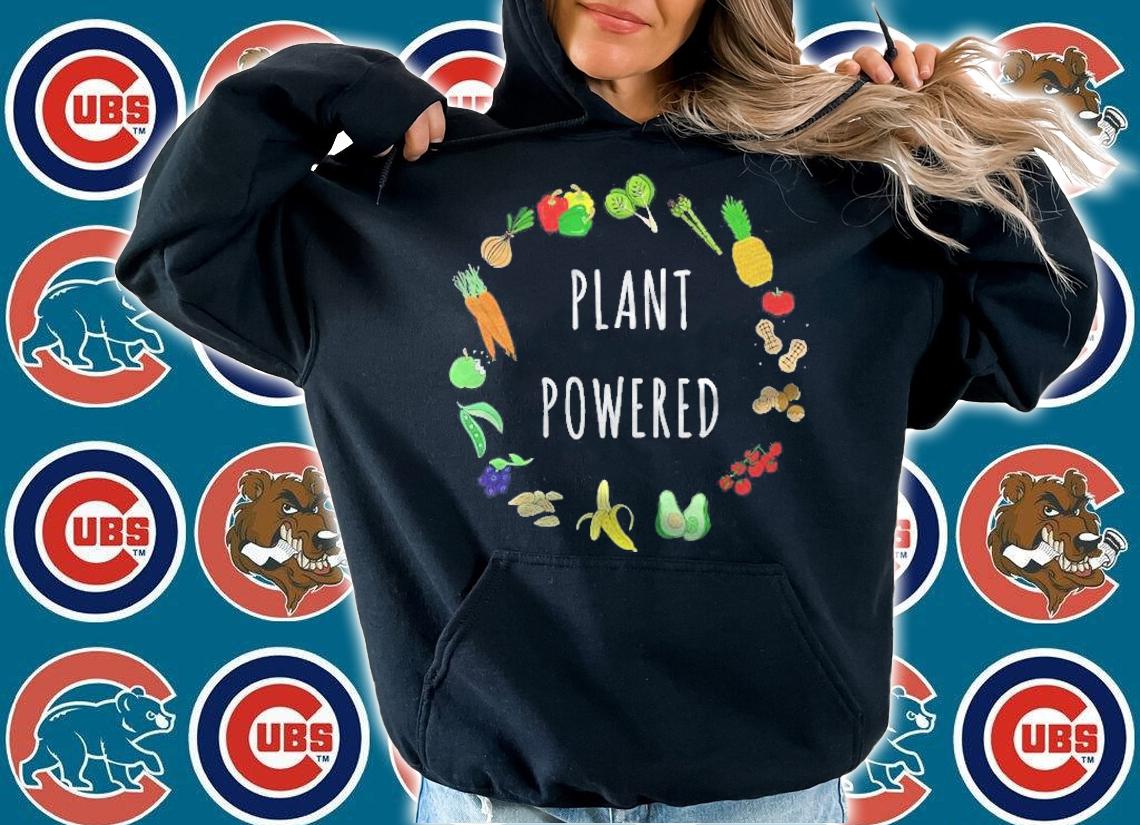 Plant Powered Vegan Plant Based Vegetarian Shirt