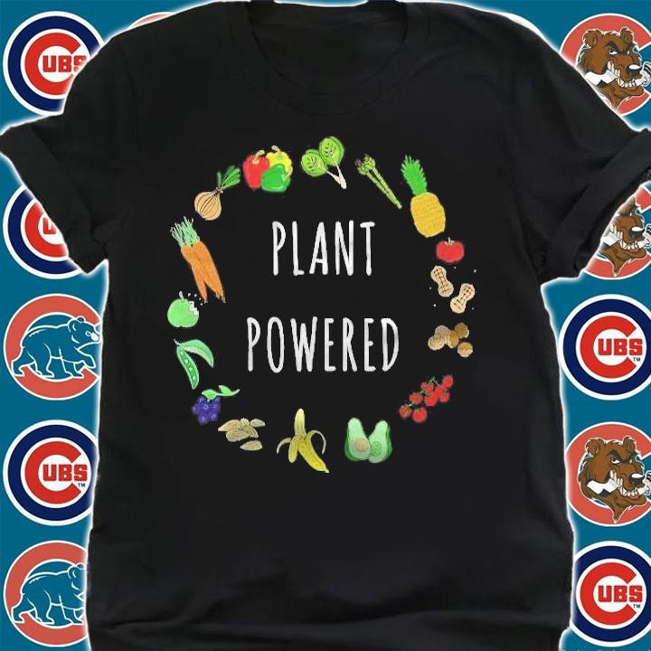 Plant Powered Vegan Plant Based Vegetarian Shirt