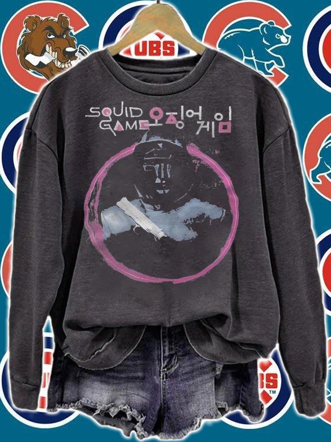 Squid Game front Man circle T-shirt