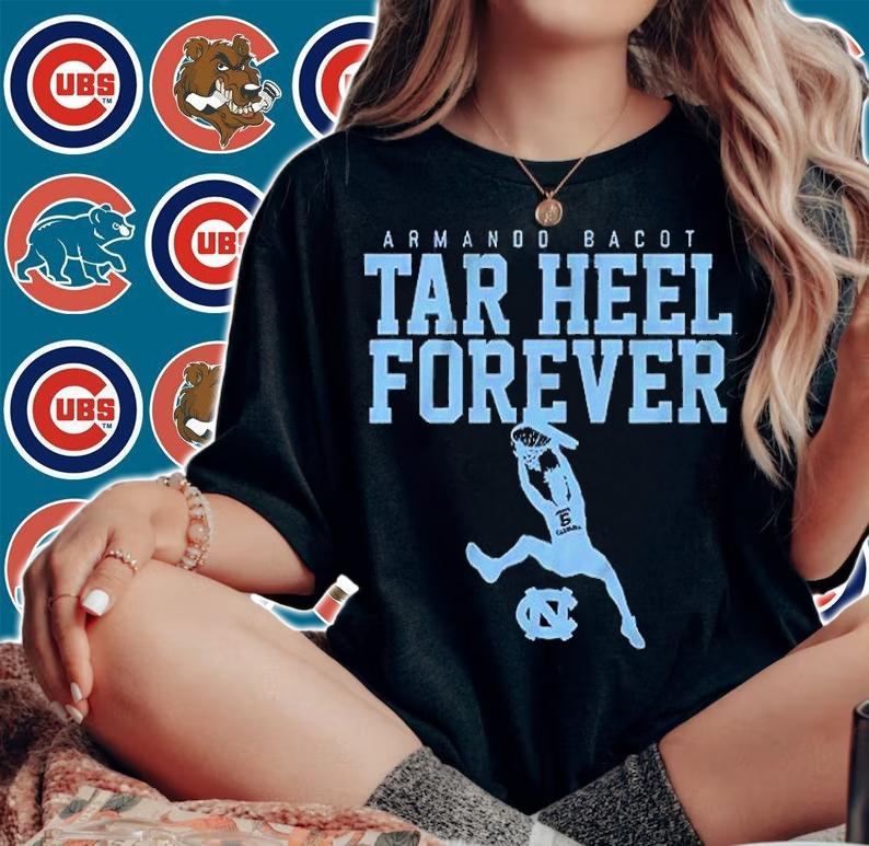 UNC Basketball Armando Bacot Tar Heel Forever T-Shirt