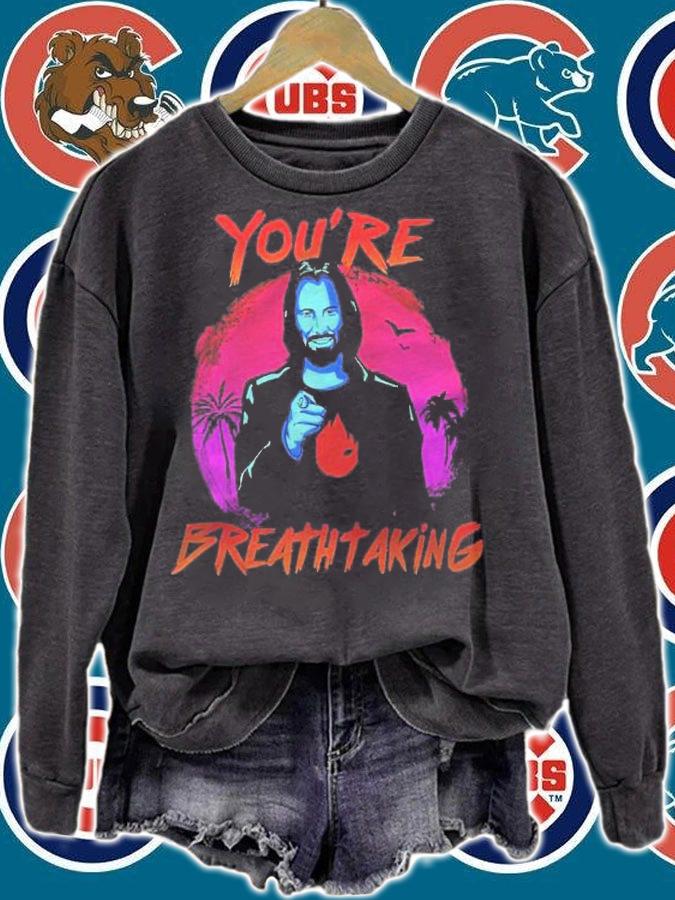Youre Breathtaking Raglan Baseball Shirt sweatshirt