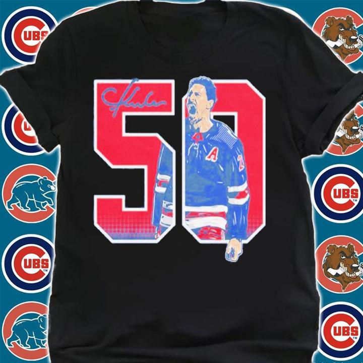 Chris Kreider 50 Goals Signatures Shirt