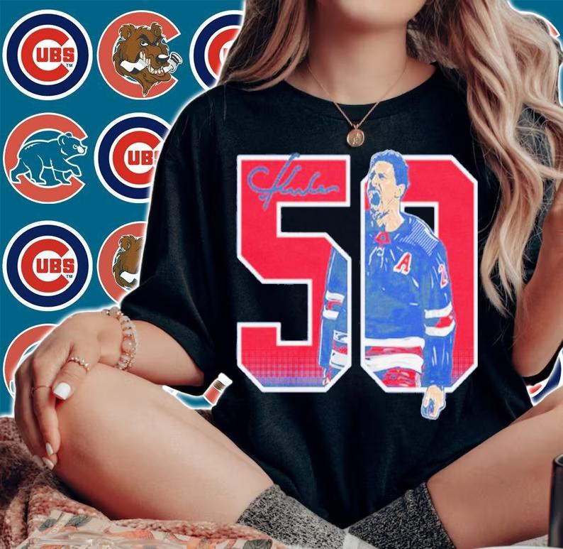 Chris Kreider 50 Goals Signatures Shirt