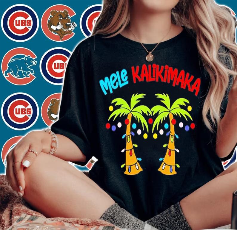 Christmas Mele Kalikimaka Santa Hawaii Shirt woman shirt