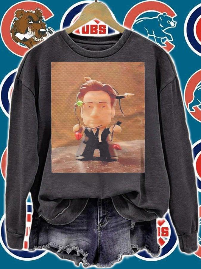Fox Mulder Christmas statue T-shirt