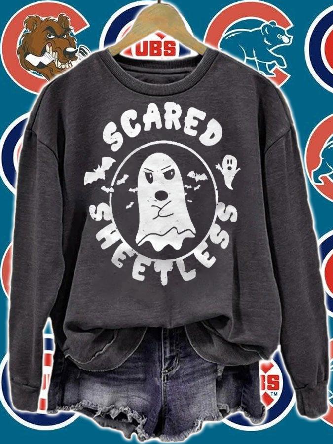 Funny Scared Sheetless Embarrassed Batty Ghost Shirt