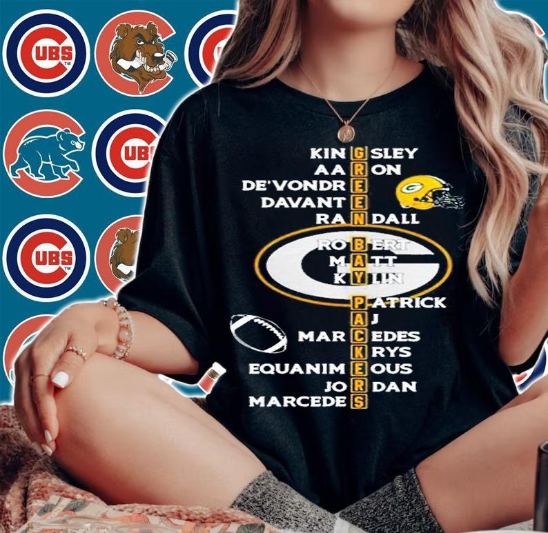 Green Bay Packers Kingsley Aaron Devondre Davante Shirt woman shirt