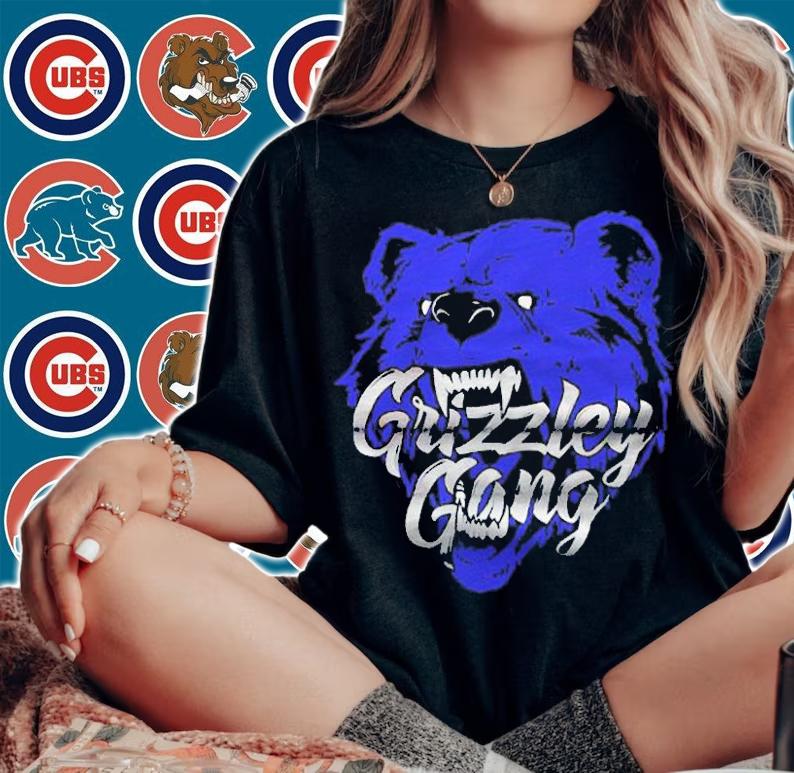 Grizzley Gang Blue Bear T-shirt