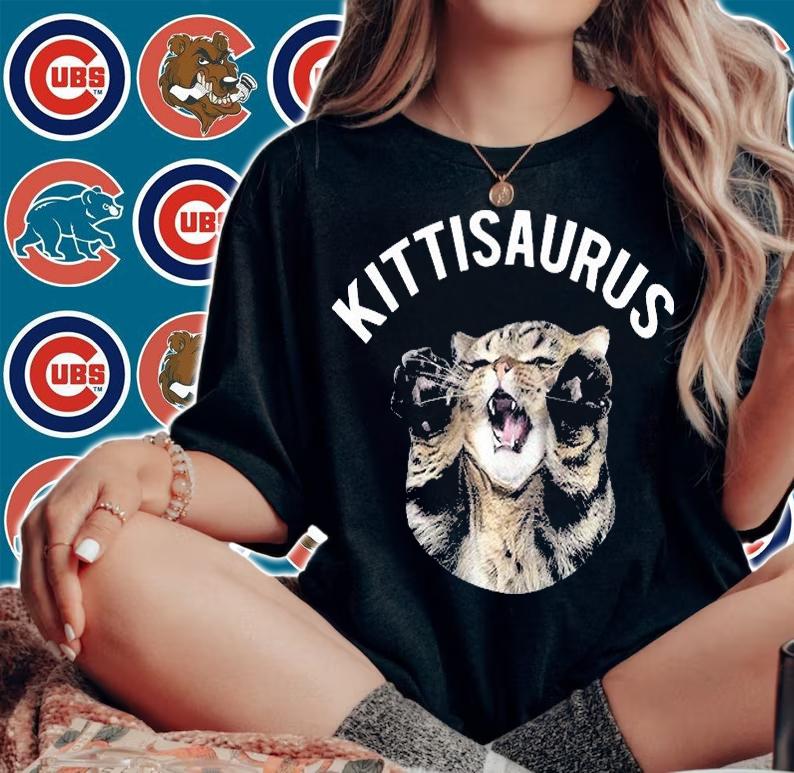 Kittisaurus Cute Kitten T-Shirt woman shirt