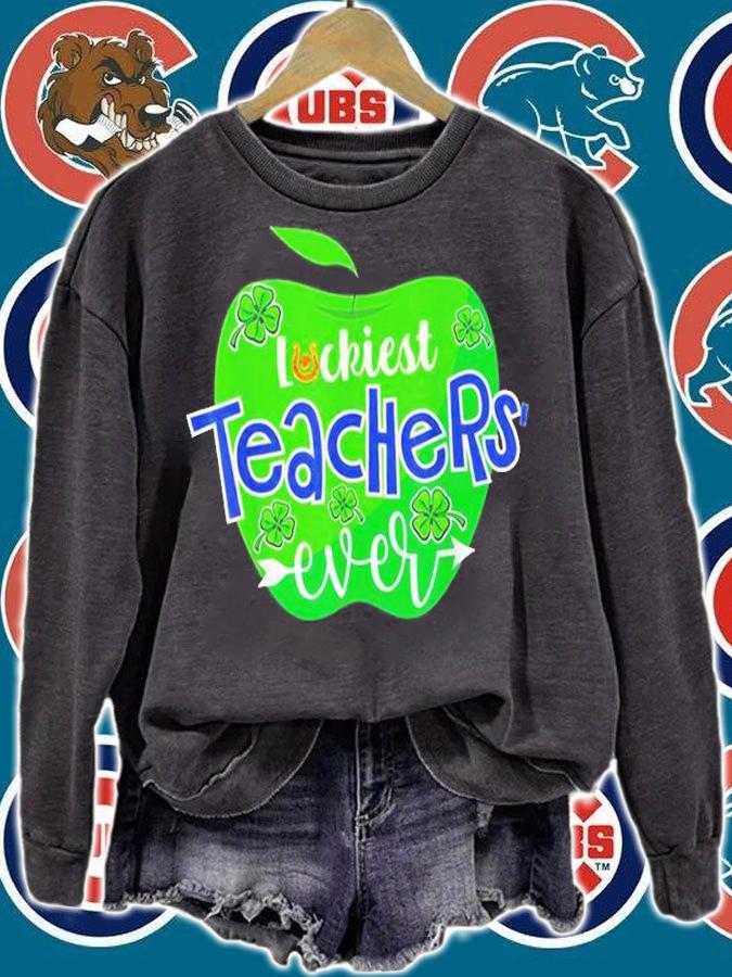Luckiest Teacher Ever St Patrick's Day T-Shirt sweatshirt