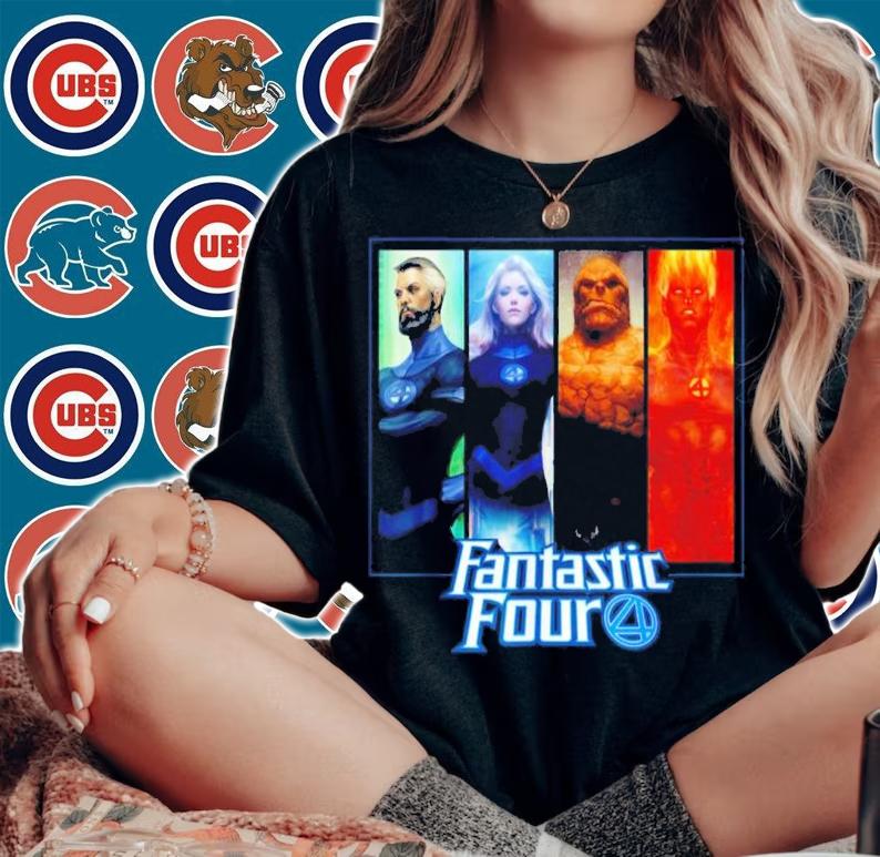 Marvel Fantastic Four Family Character Grid Shirt