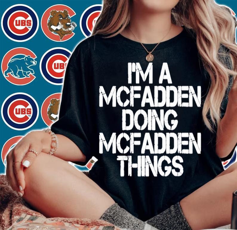 Mcfadden Funny Surname Family Tree Birthday Reunion Gift T-Shirt woman shirt