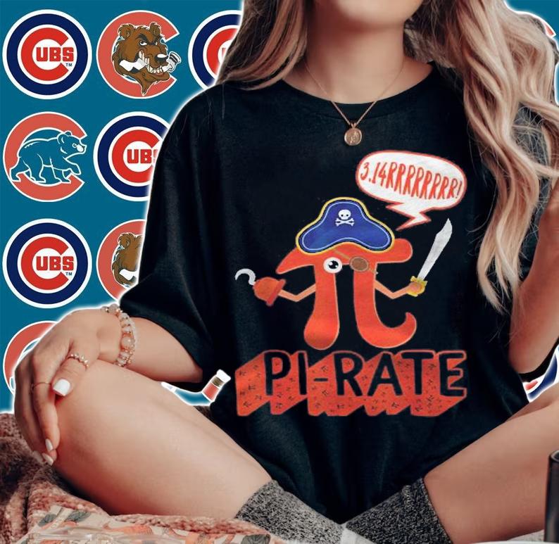 Pi Day Pi Pirate Math Teacher Geek 3.14 Costume Mathematics Shirt