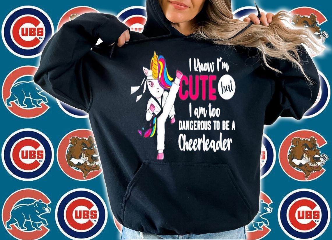 Unicorn Taekwondo I Know Im Cute But Too Dangerous Premium T-Shirt