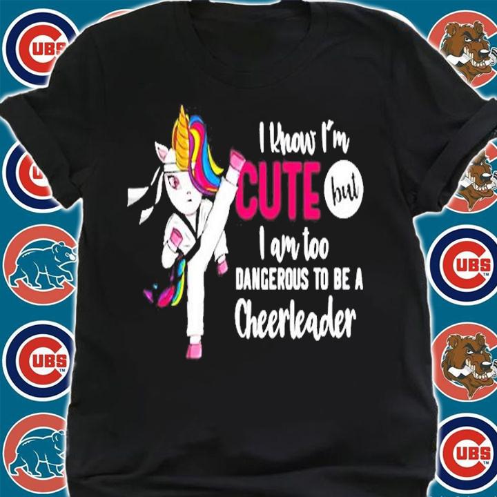 Unicorn Taekwondo I Know Im Cute But Too Dangerous Premium T-Shirt