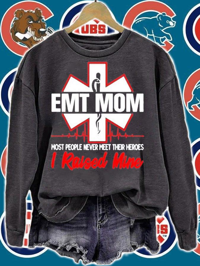 Womens Emt Mom Emergency Medical Technician Mothers Day Ambulance T-Shirt sweatshirt