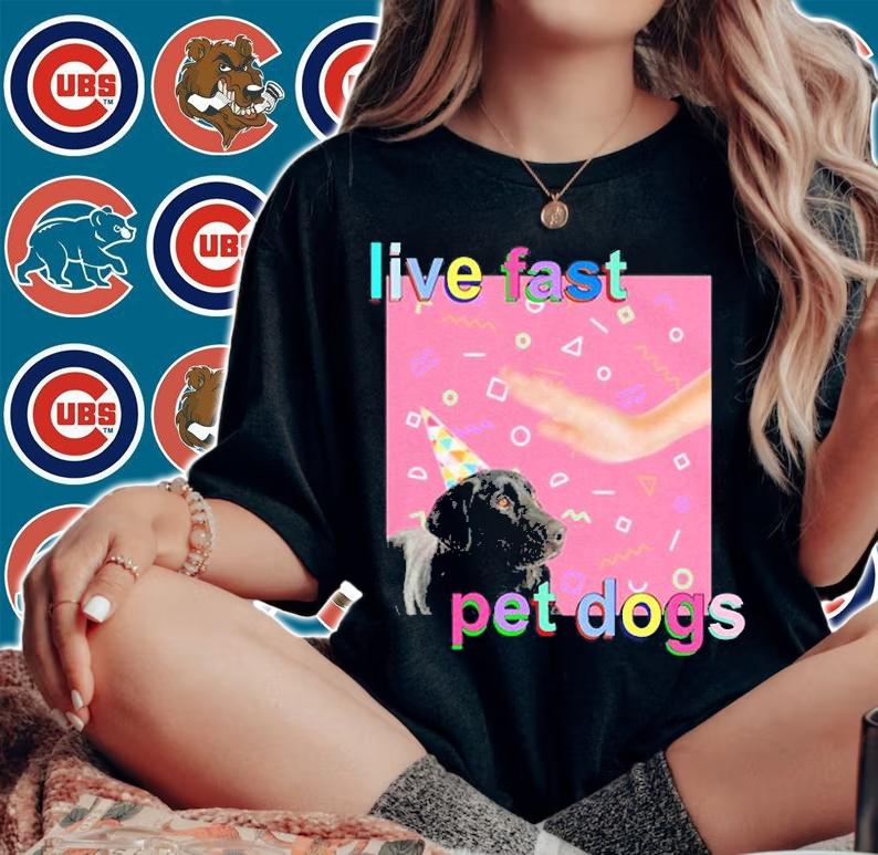 Zach Heltzel Live Fast Pet Dogs Robots With Rayguns T-Shirt woman shirt