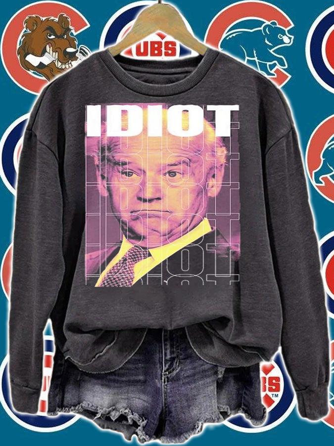 Joe Biden Is An Idiot Vintage Anti Biden T-Shirt