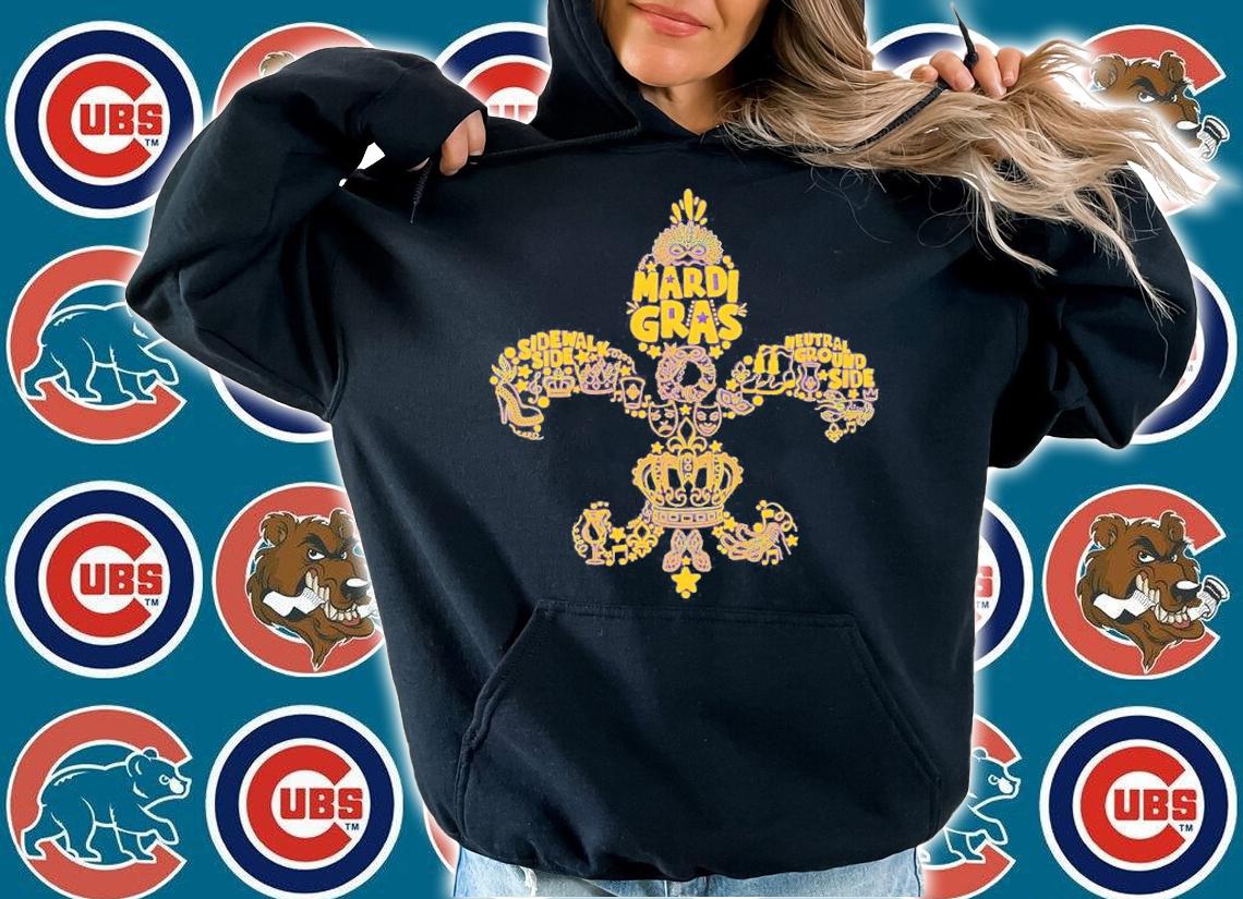 Mardi Gras Fleur De Lis Shirt hoodie