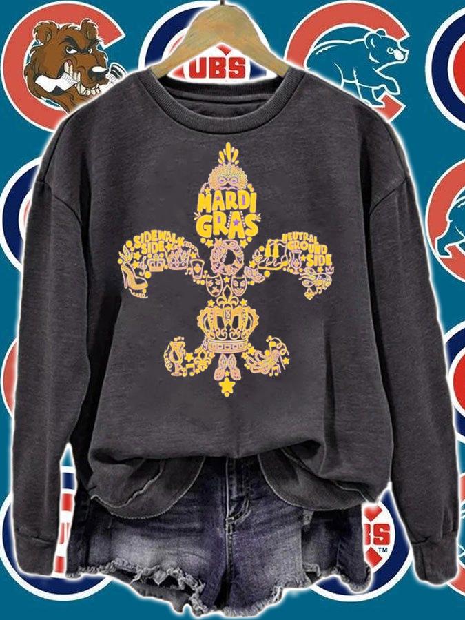 Mardi Gras Fleur De Lis Shirt sweatshirt