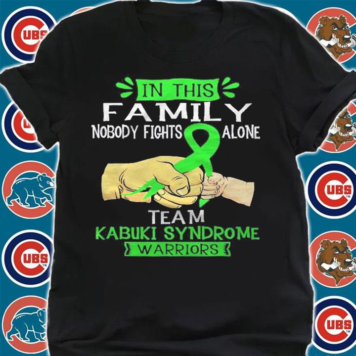 Nobody Fights Alone Team Kabuki Syndrome Warrior Shirt