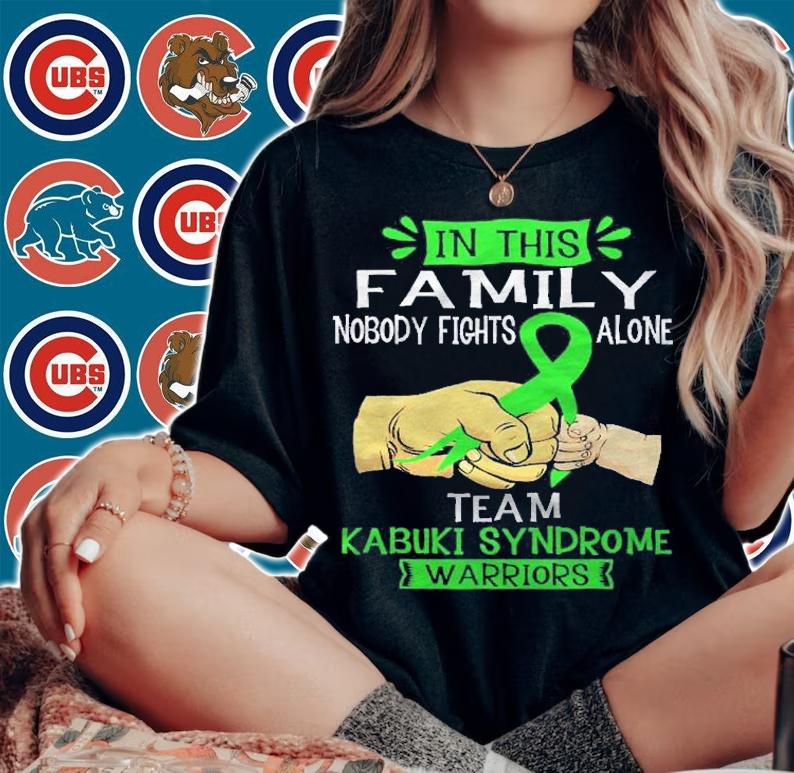 Nobody Fights Alone Team Kabuki Syndrome Warrior Shirt