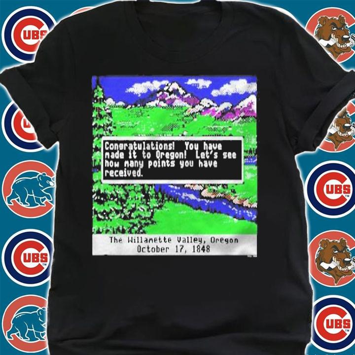 Oregon Trail End Screen Oregon Trail T-shirt