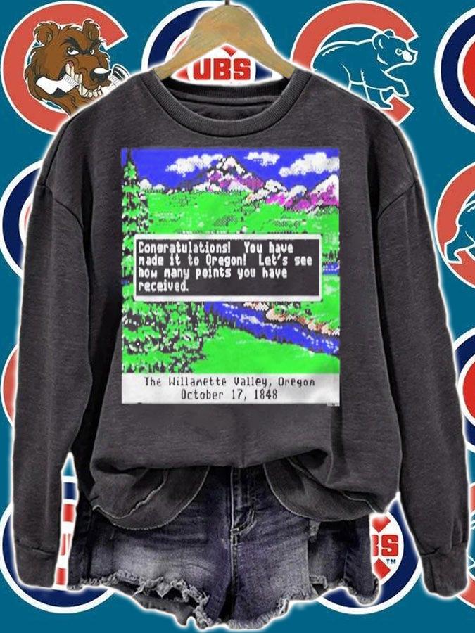 Oregon Trail End Screen Oregon Trail T-shirt