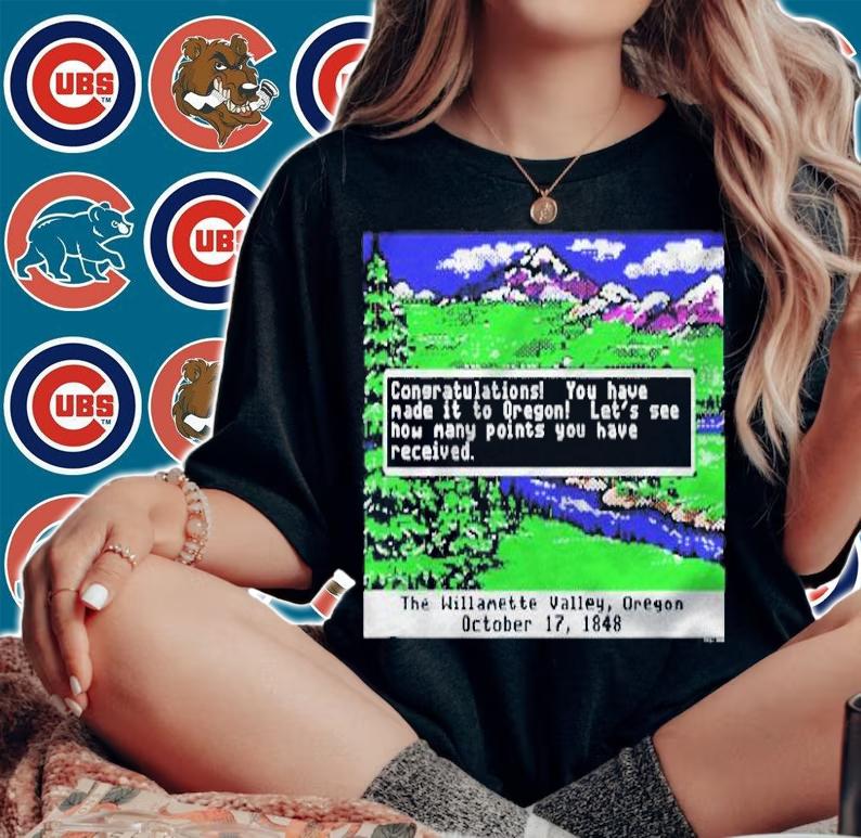 Oregon Trail End Screen Oregon Trail T-shirt