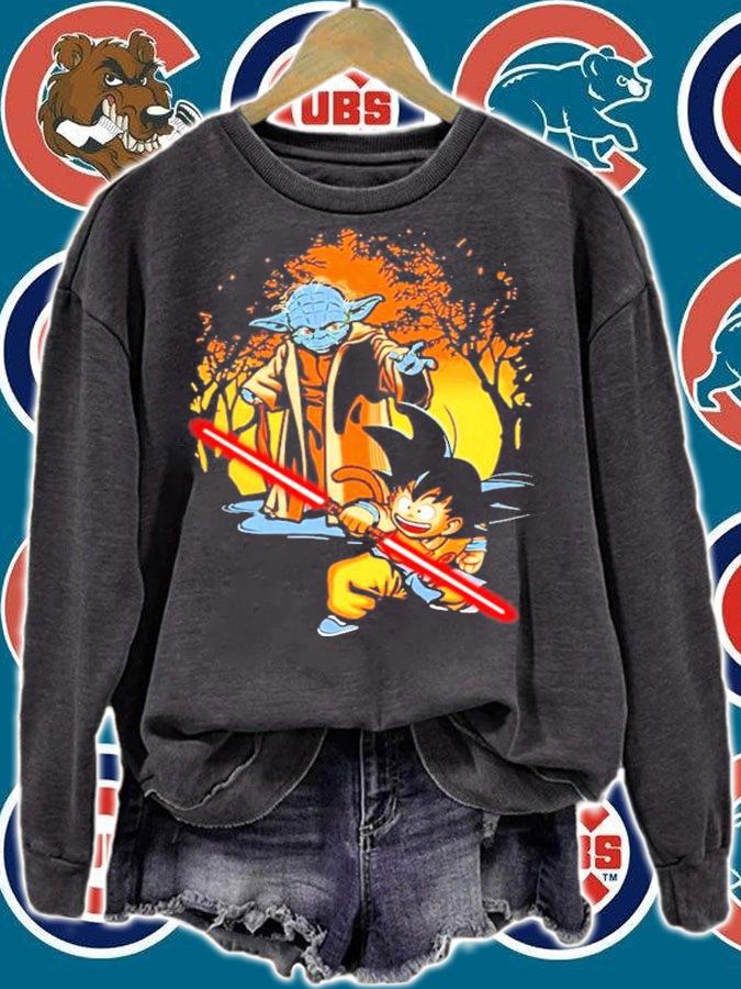 Star Wars Yoda And Dragon Ball Z Son Goku Shirt