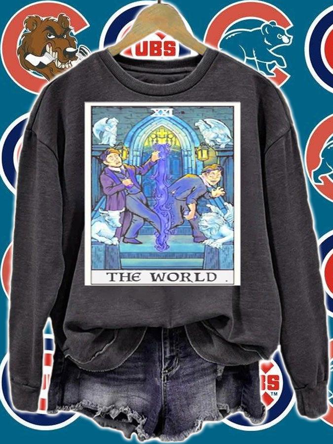 The World Tarot Card Dr Jekyll Mr Hyde Halloween Gothic T-Shirt sweatshirt