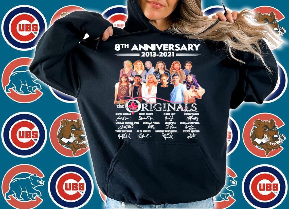 8th anniversary 2013 2021 The Originals signatures t-shirt
