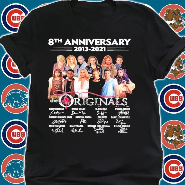 8th anniversary 2013 2021 The Originals signatures t-shirt