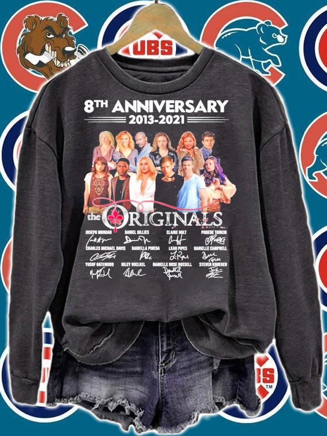 8th anniversary 2013 2021 The Originals signatures t-shirt