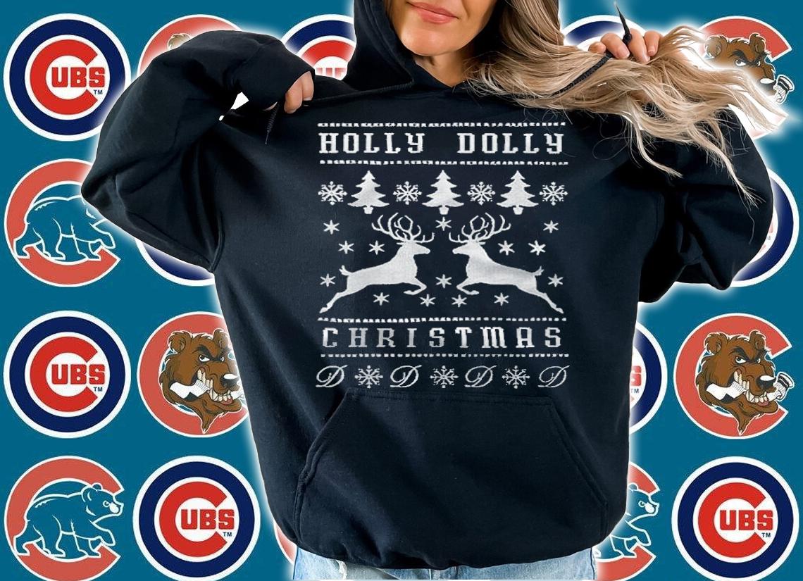 Holly Dolly Christmas Deer T-shirt hoodie