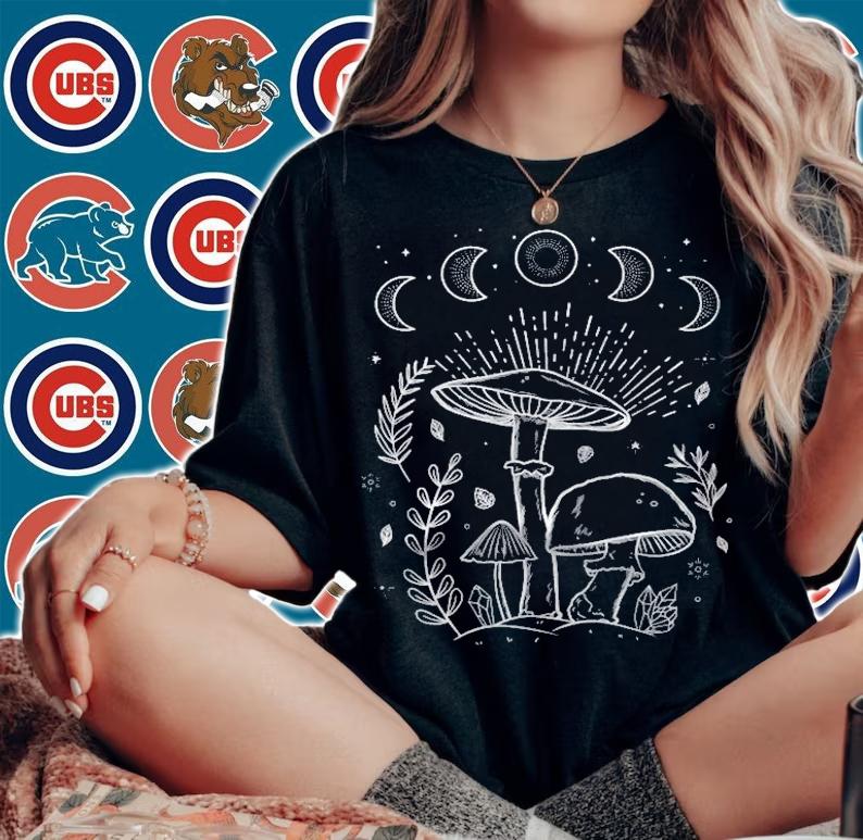 Mushroom Whisperer Goblincore Dark Academia Cottagecore T-shirt woman shirt
