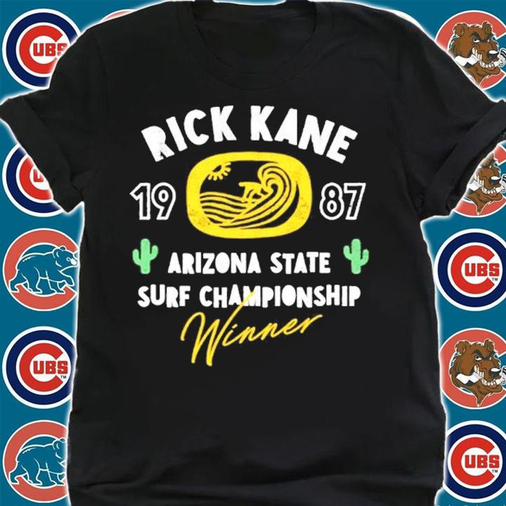 Rick Kane 1987 Arizona State Surf Championship Winner Shirt shirt