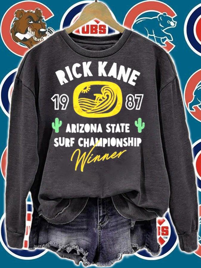 Rick Kane 1987 Arizona State Surf Championship Winner Shirt sweatshirt