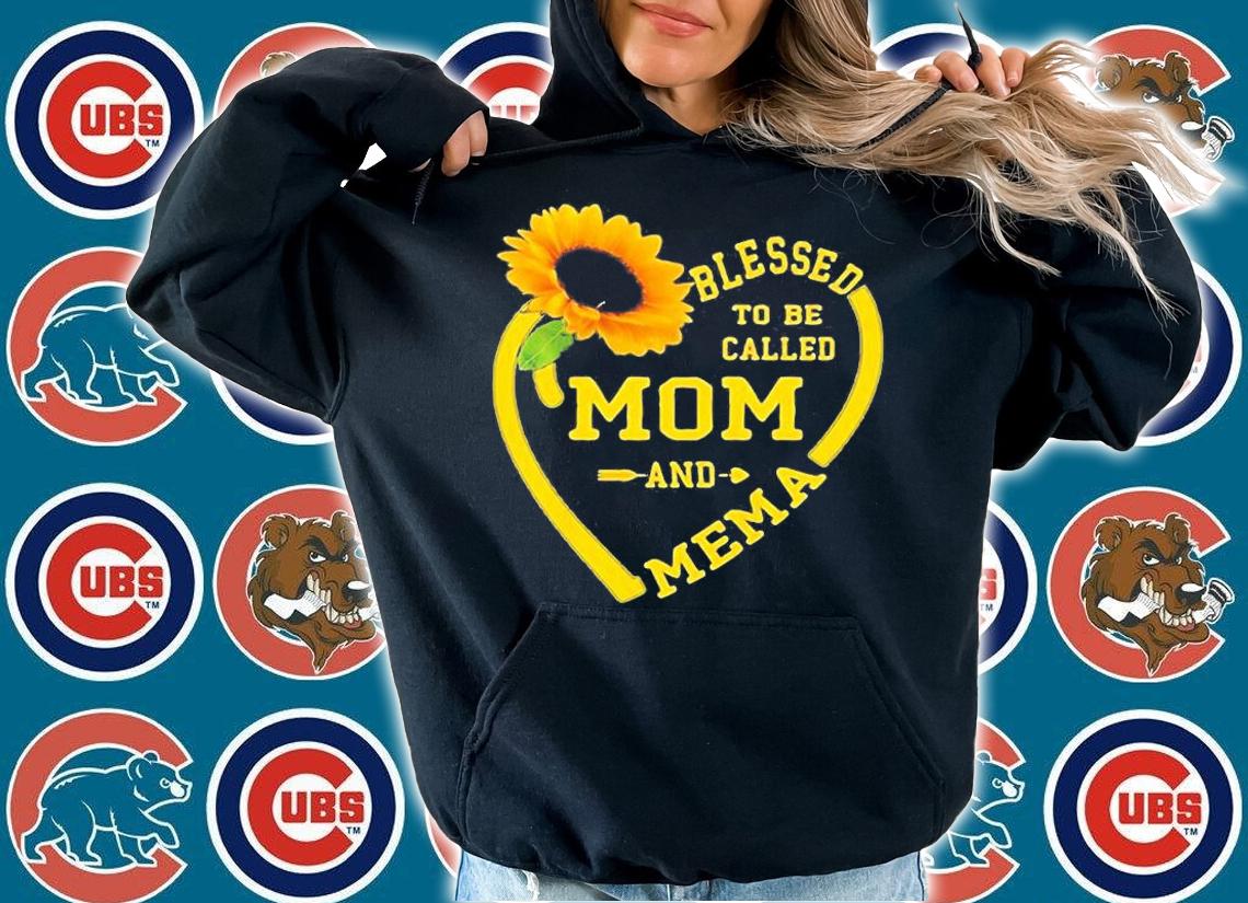 Sunflower Blessed To Be Called Mom And Mema T-Shirt hoodie