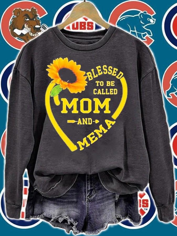 Sunflower Blessed To Be Called Mom And Mema T-Shirt sweatshirt