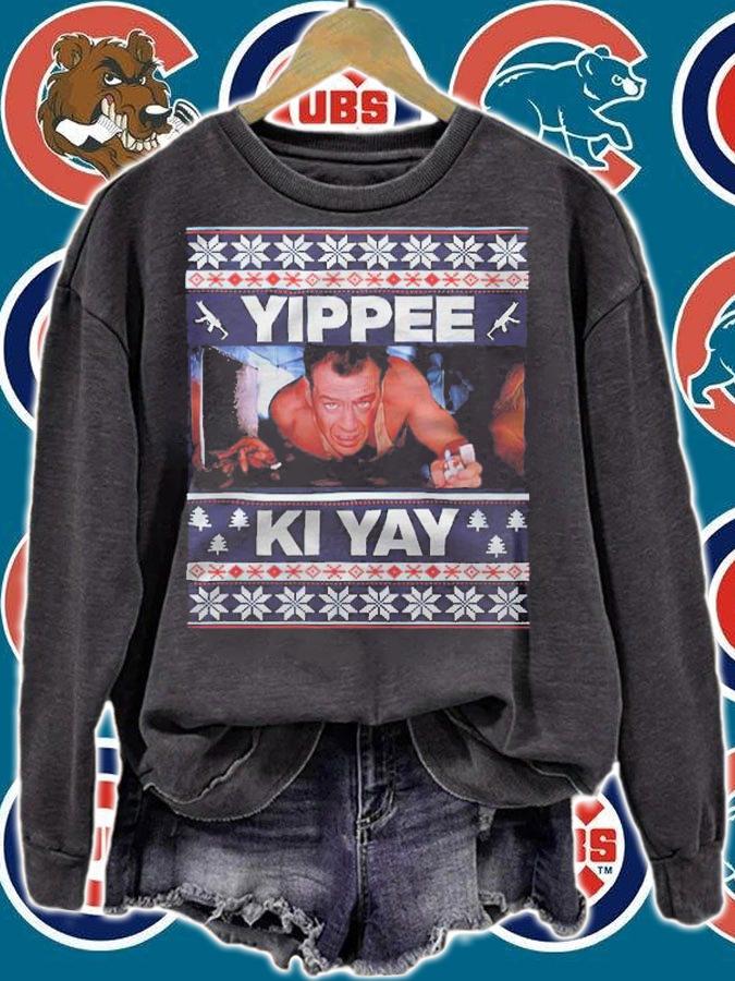 Die Hard Yippee Ki Yay Ugly Christmas Shirt sweatshirt