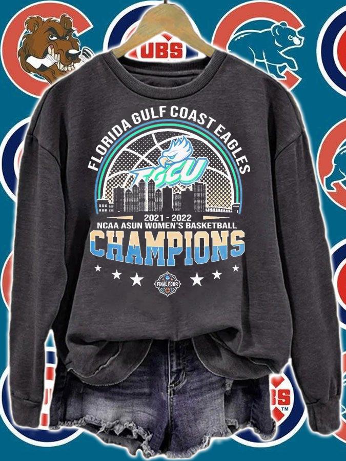 Florida Gulf Coast Eagles 2022 NCAA ASUN Women's Basketball Champions T-Shirt sweatshirt