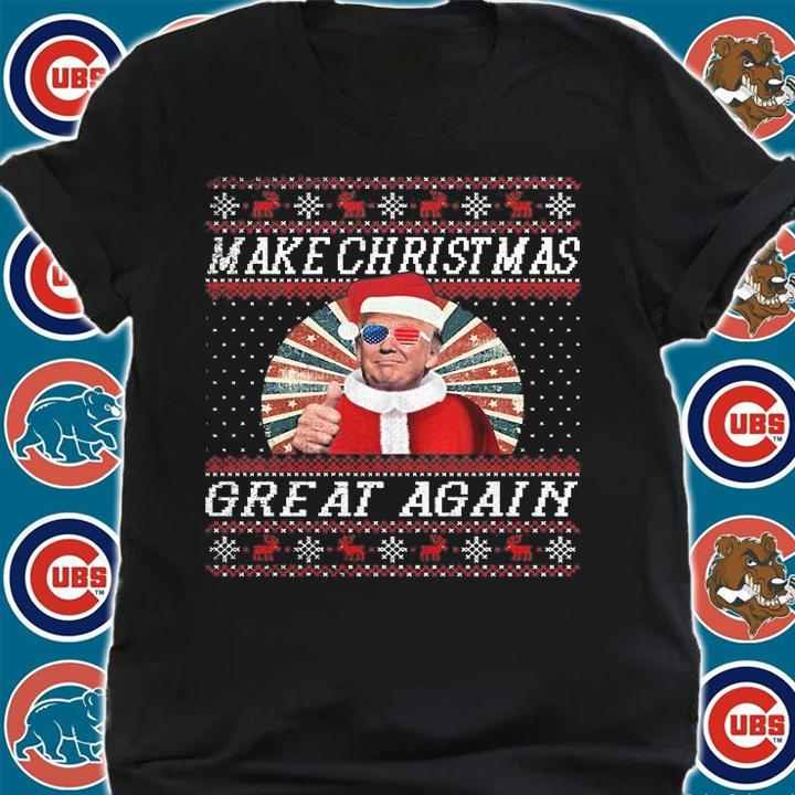 Funny Trump Ugly Christmas Gifts Make Christmas Great Again T-Shirt shirt