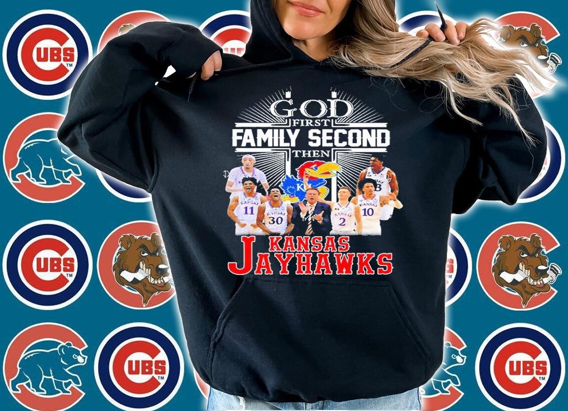 God First Family Second Then Kansas Jayhawks T-Shirt